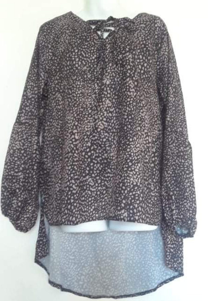 Coeur De Vague balloon sleeves high and low Top
